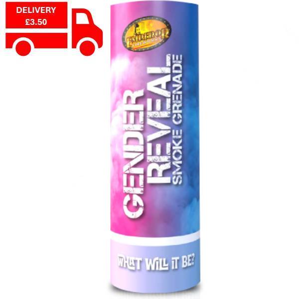 Gender Reveal White To Blue Smoke Grenade